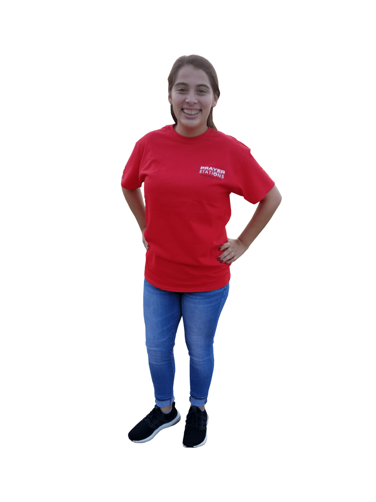 Prayer Station Red Tees