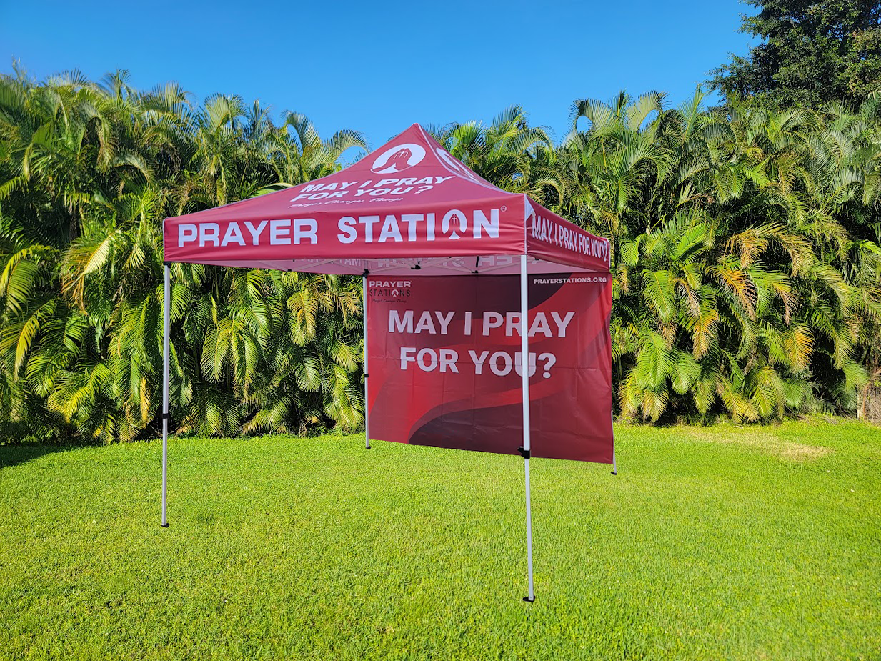 PRAYER STATION® TENT w/ BACK WALL