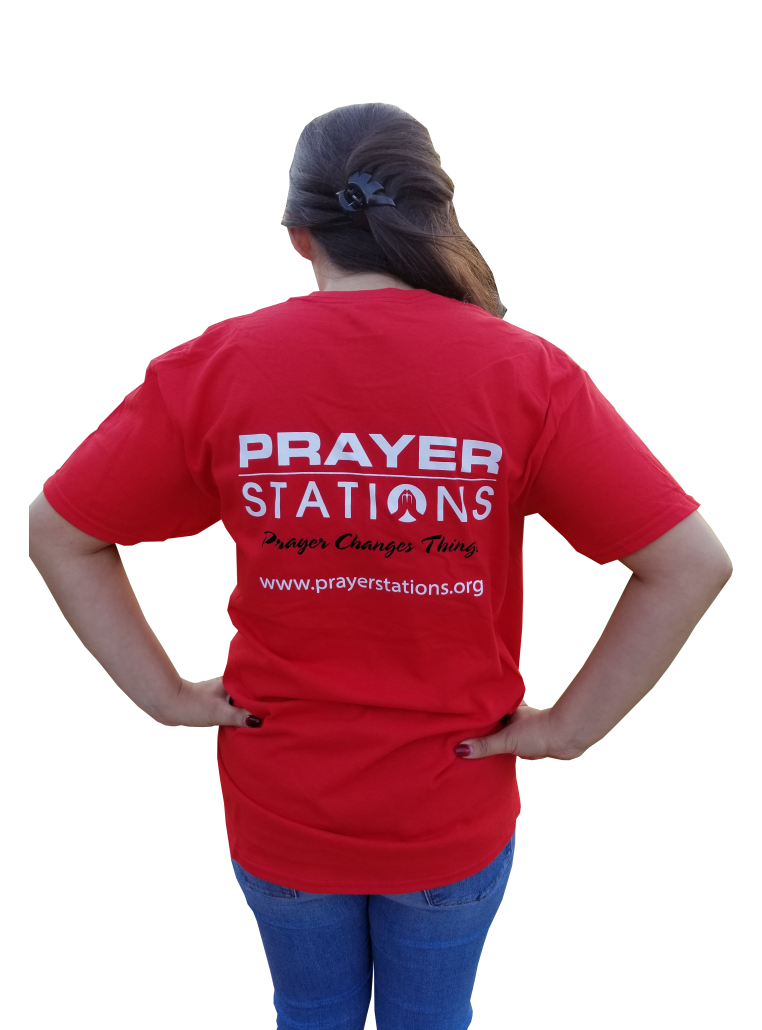 Prayer Station Red Tees