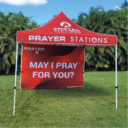 PRAYER STATION® TENT w/ BACK WALL