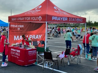 PRAYER STATION® TENT w/ BACK WALL, TABLE & TABLE COVER