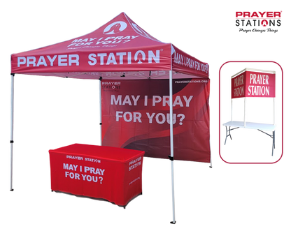 English Bundle - 3 Prayer Stations (Tent, Table, Classic with English Banner)
