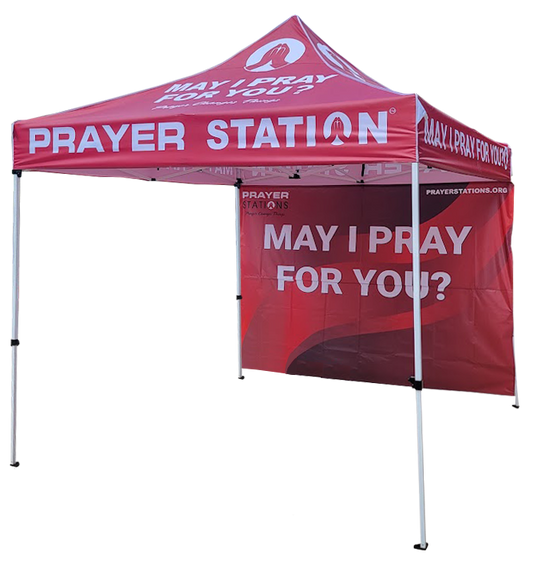 PRAYER STATION® TENT w/ BACK WALL