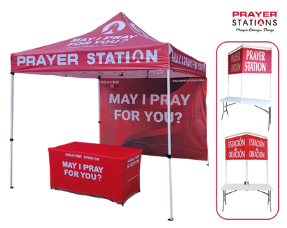 Full Bundle - 3 Prayer Stations (Tent, Table, Classic) English & Spanish Banners