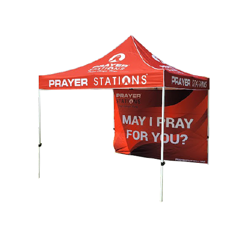 PRAYER STATION® TENT w/ BACK WALL